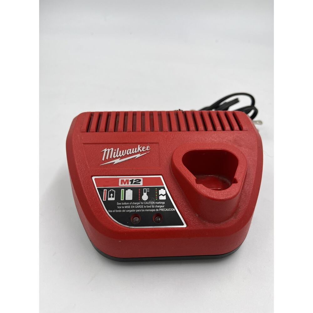 Milwaukee M12 12V Lithium Ion Battery Charger 12 Volt Excellent